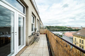 Top Floor Industrial Apartment with a River View